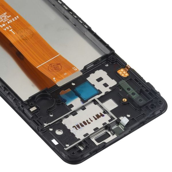 Original LCD Screen for Samsung Galaxy A02 SM-A022 Digitizer Full Assembly with Frame - Image 4