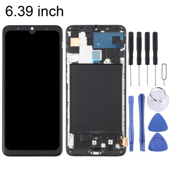 OLED LCD Screen for Samsung Galaxy A70 SM-A705 (6.39 inch) Digitizer Full Assembly with Frame (Black) - Image 2