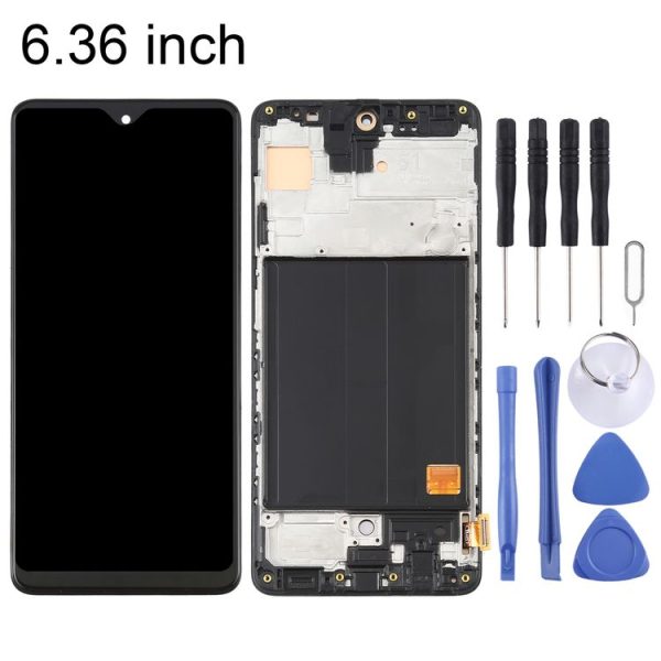 OLED LCD Screen for Samsung Galaxy A51 4G SM-A515 (6.36 inch) Digitizer Full Assembly with Frame (Black) - Image 2