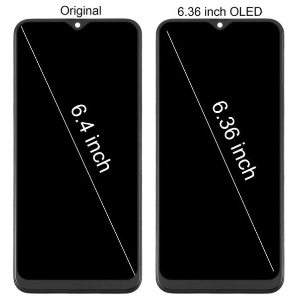6.36 inch OLED LCD Screen for Samsung Galaxy A20 SM-A205 Digitizer Full Assembly with Frame (Black) - Image 2
