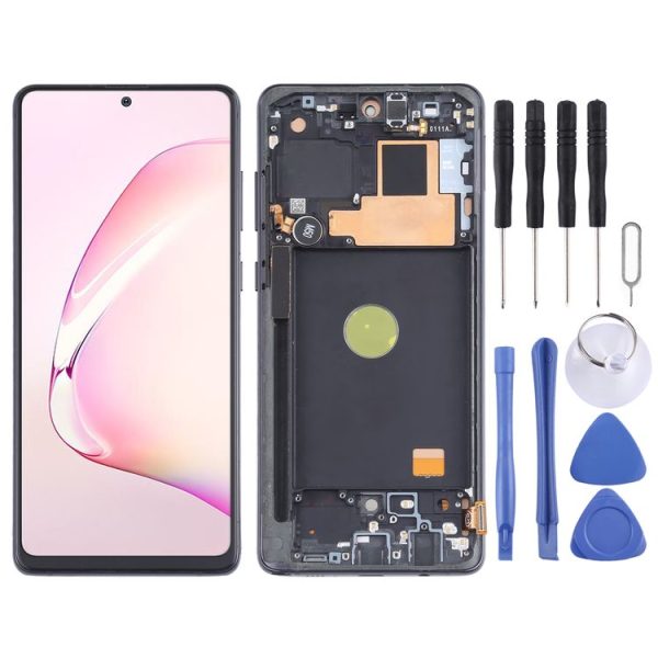 TFT Material LCD Screen and Digitizer Full Assembly With Frame for Samsung Galaxy Note10 Lite SM-N770, Not Supporting Fingerprint Identification
