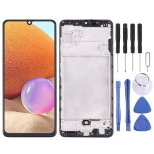 Original Super AMOLED LCD Screen for Samsung Galaxy A32 SM-A325 (4G Version) Digitizer Full Assembly With Frame