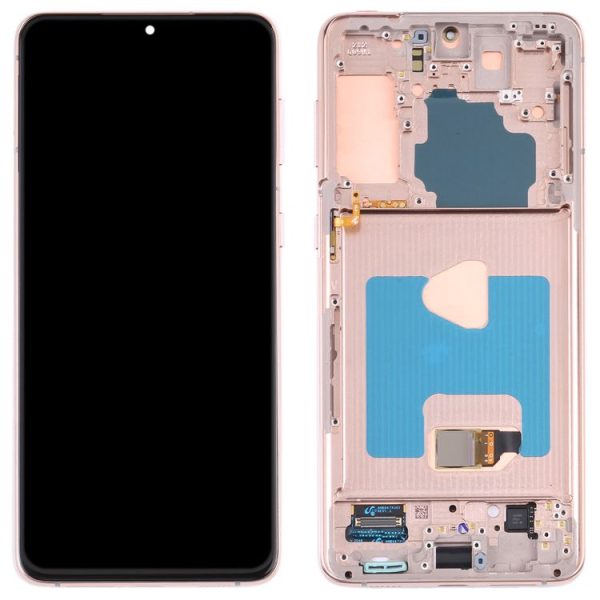 Samsung Galaxy S21+ 5G SM-G996 Original LCD Screen Digitizer Full Assembly With Frame (Gold) - Image 2