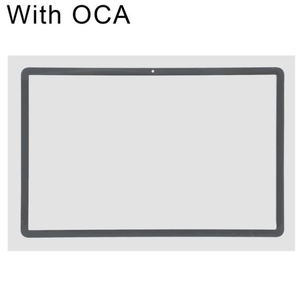 Samsung Galaxy Tab S7+ SM-T970 Front Screen Outer Glass Lens with OCA Optically Clear Adhesive (Black) - Image 2