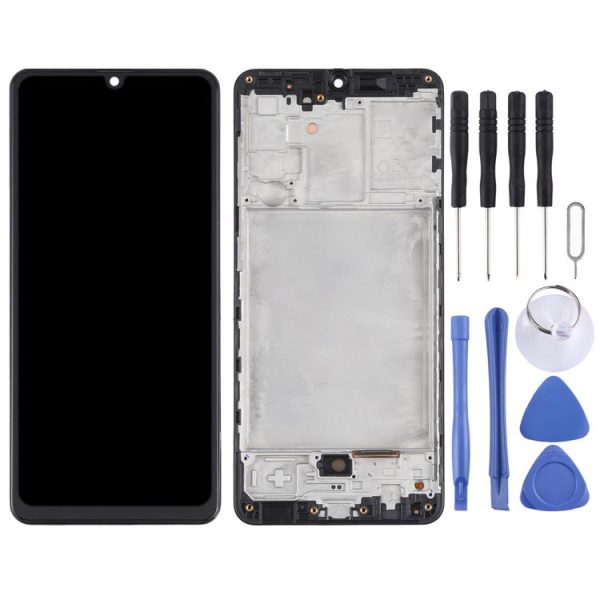Original Super AMOLED LCD Screen for Samsung Galaxy A31 SM-A315 Digitizer Full Assembly with Frame (Black) - Image 2