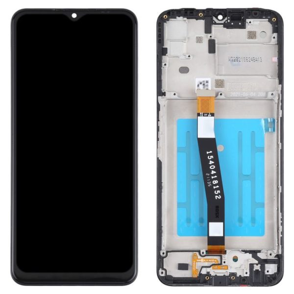 Original LCD Screen for Samsung Galaxy A22 5G SM-A226 Digitizer Full Assembly with Frame (Black) - Image 3