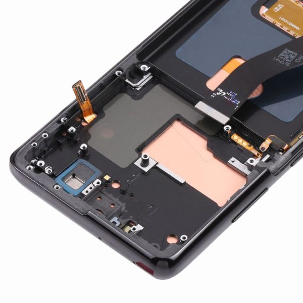 Original Super AMOLED LCD Screen For Samsung Galaxy S21 Ultra 5G SM-G998B Digitizer Full Assembly with Frame (Black) - Image 3