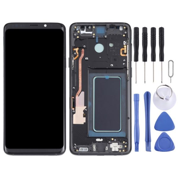 OLED LCD Screen for Samsung Galaxy S9+ SM-G965 Digitizer Full Assembly with Frame (Black) - Image 2