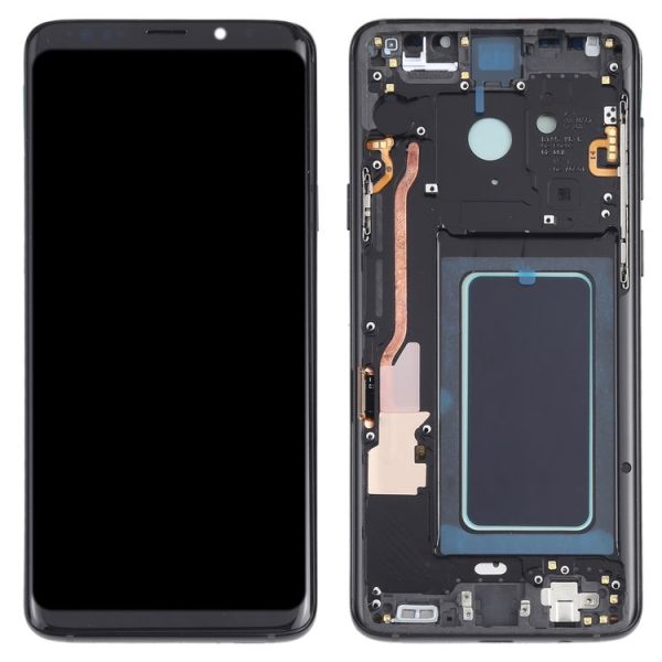 OLED LCD Screen for Samsung Galaxy S9+ SM-G965 Digitizer Full Assembly with Frame (Black) - Image 3