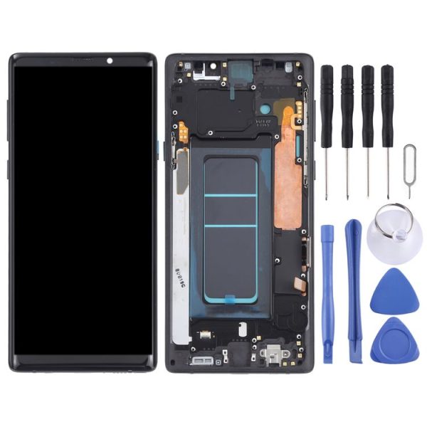 OLED LCD Screen for Samsung Galaxy Note9 SM-N960 Digitizer Full Assembly with Frame (Black) - Image 2