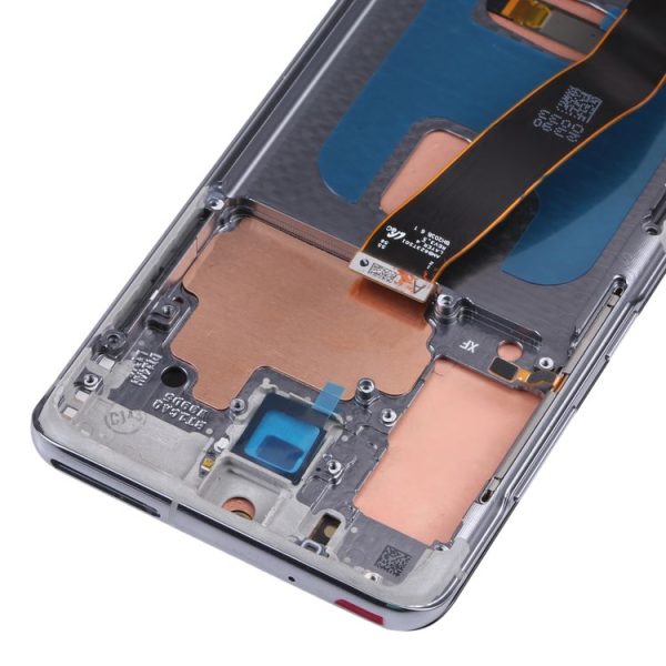 Original Super AMOLED LCD Screen With Digitizer Full Assembly with Frame for Samsung Galaxy S20 5G SM-G981B (Silver) - Image 3