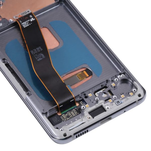 Original Super AMOLED LCD Screen With Digitizer Full Assembly with Frame for Samsung Galaxy S20 5G SM-G981B (Silver) - Image 4
