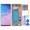 TFT LCD Screen For Samsung Galaxy S10 SM-G973 Digitizer Full Assembly with Frame, Not Supporting Fingerprint Identification (Black)