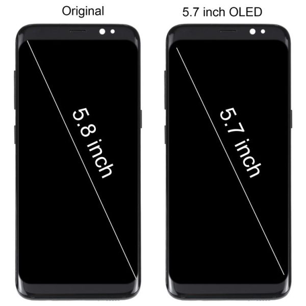 5.7 inch OLED LCD Screen For Samsung Galaxy S8 SM-G950 Digitizer Full Assembly with Frame - Image 2