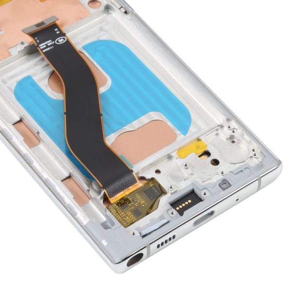 TFT LCD Screen For Samsung Galaxy Note10 SM-N970 Digitizer Full Assembly with Frame, Not Supporting Fingerprint Identification (Silver) - Image 4