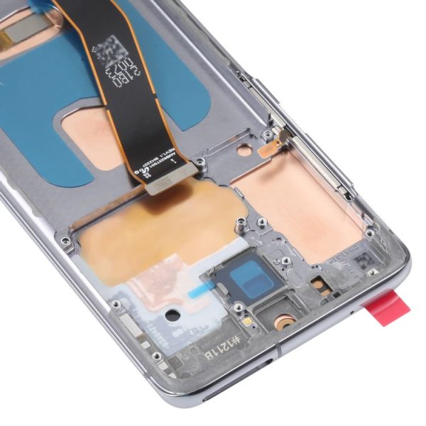 OLED LCD Screen For Samsung Galaxy S20 SM-G980 Digitizer Full Assembly with Frame (Grey) - Image 3