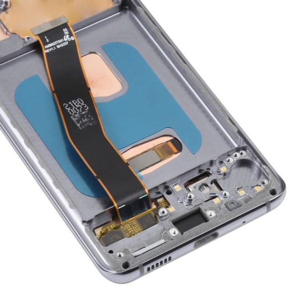 OLED LCD Screen For Samsung Galaxy S20 SM-G980 Digitizer Full Assembly with Frame (Grey) - Image 4