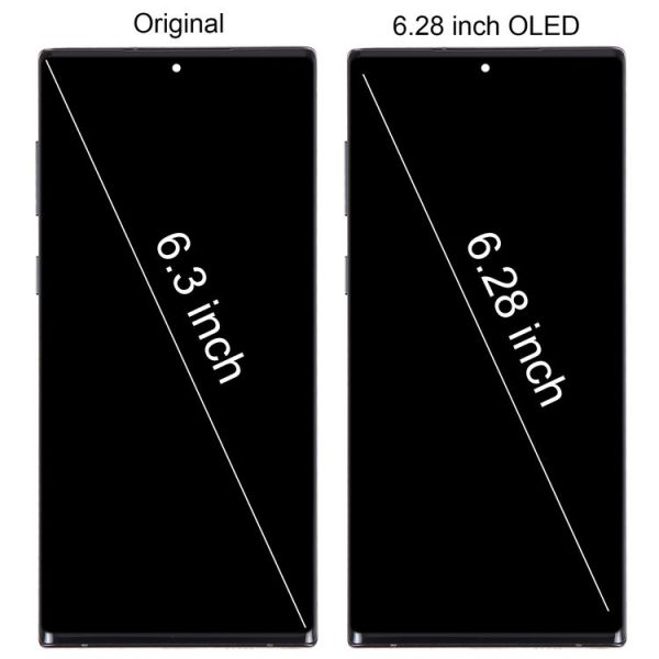 6.67 inch OLED LCD Screen For Samsung Galaxy Note10 SM-N970F Digitizer Full Assembly With Frame (Black) - Image 2