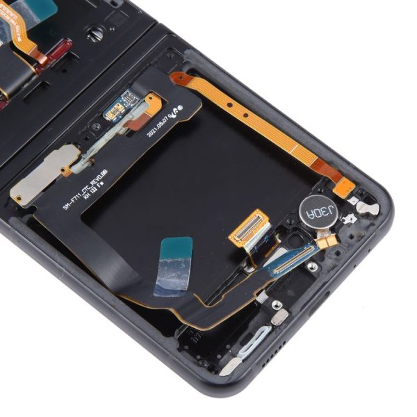 Samsung Galaxy Z Flip3 SM-F711 Original LCD Screen Digitizer Full Assembly with Frame (Black) - Image 4