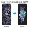 Samsung Galaxy Z Flip3 SM-F711 Original LCD Screen Digitizer Full Assembly with Frame (Black) - Image 6