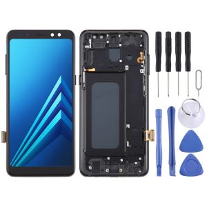 Samsung Galaxy A8 2018 / A5 2018 SM-A530 Original LCD Screen Digitizer Full Assembly with Frame (Black)