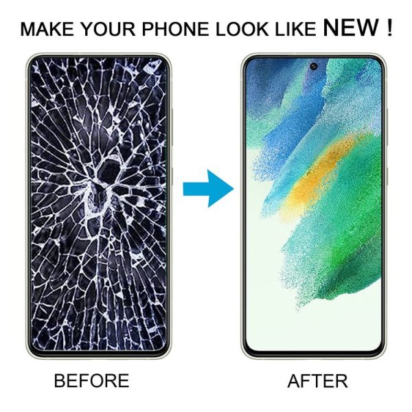 Samsung Galaxy S21 FE 5G SM-G990B Original LCD Screen Digitizer Full Assembly with Frame (White) - Image 6