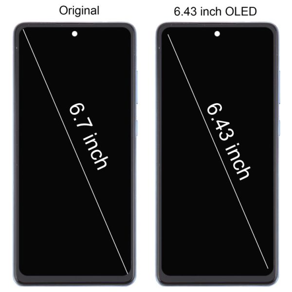 Samsung Galaxy A72 4G SM-A725 6.43 inch Original LCD Screen Digitizer Full Assembly with Frame (Purple) - Image 6