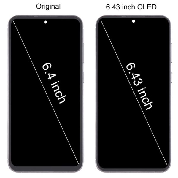 Samsung Galaxy S23 FE SM-S711B 6.43 inch OLED LCD Screen Digitizer Full Assembly with Frame (Black) - Image 2