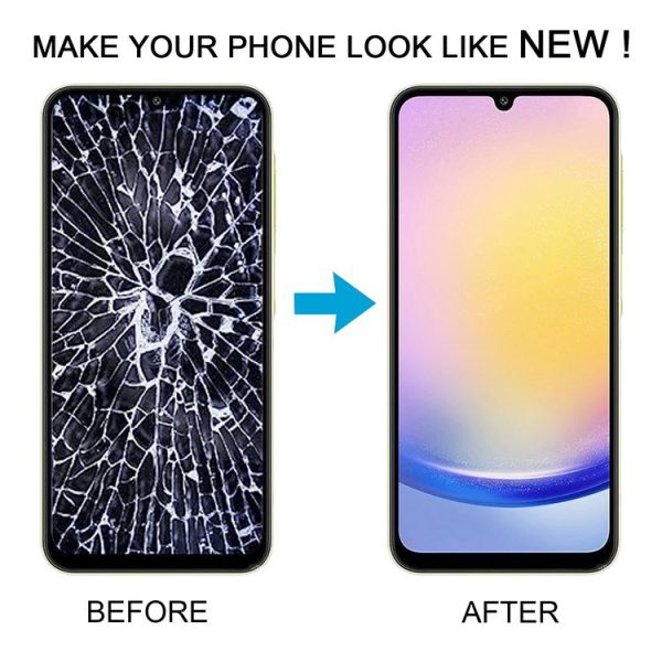 Samsung Galaxy A25 SM-A256B 6.36 inch OLED LCD Screen Digitizer Full Assembly with Frame (Black) - Image 7