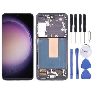 Samsung Galaxy S23 SM-S911B 6.43 inch EU Version OLED LCD Screen Digitizer Full Assembly with Frame (Black)