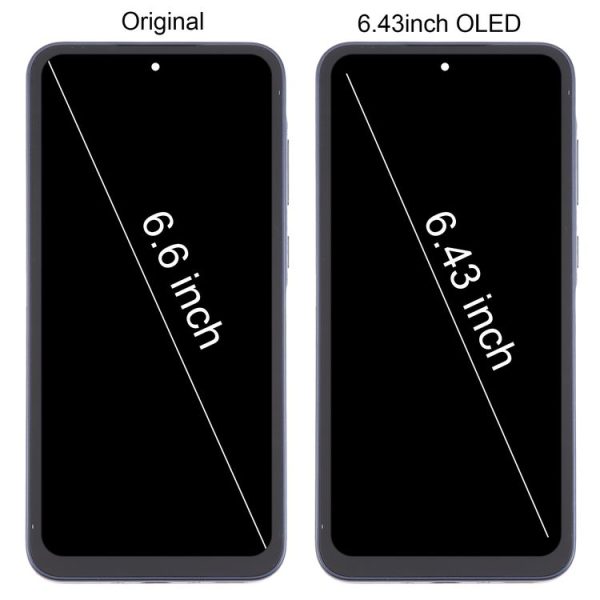 Samsung Galaxy A35 SM-A356B 6.43 inch OLED LCD Screen Digitizer Full Assembly with Frame (Dark Blue) - Image 2