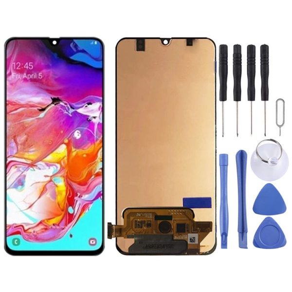 LCD Screen and Digitizer Full Assembly for Galaxy A70, M-A705F / DS, SM-A705FN / DS, SM-A705GM / DS, SM-A705MN / DS, SM-A7050 (Black)