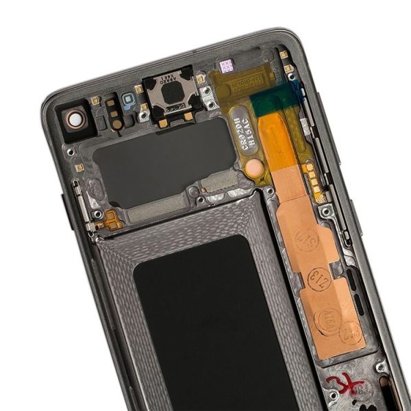 Original Super AMOLED LCD Screen with Frame for Galaxy S10 4G Digitizer Full Assembly (Black) - Image 4