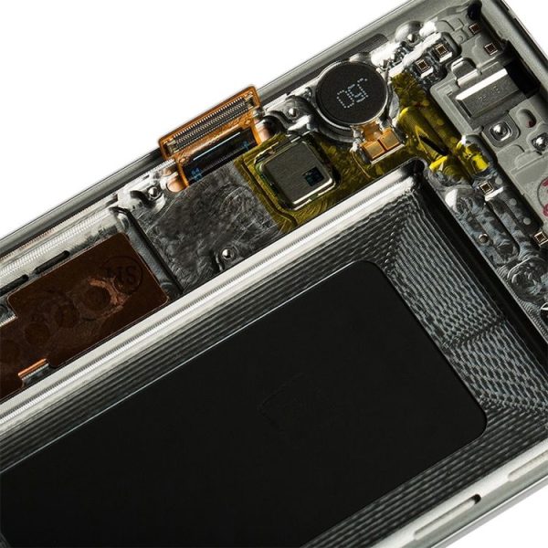 Original Super AMOLED LCD Screen with Frame for Galaxy S10 4G Digitizer Full Assembly (Black) - Image 5