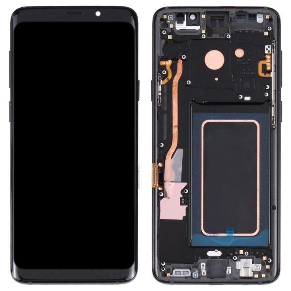 Super AMOLED LCD Screen for Galaxy S9+ / G965F / G965F / DS / G965U / G965W / G9650 Digitizer Full Assembly with Frame (Black) - Image 2