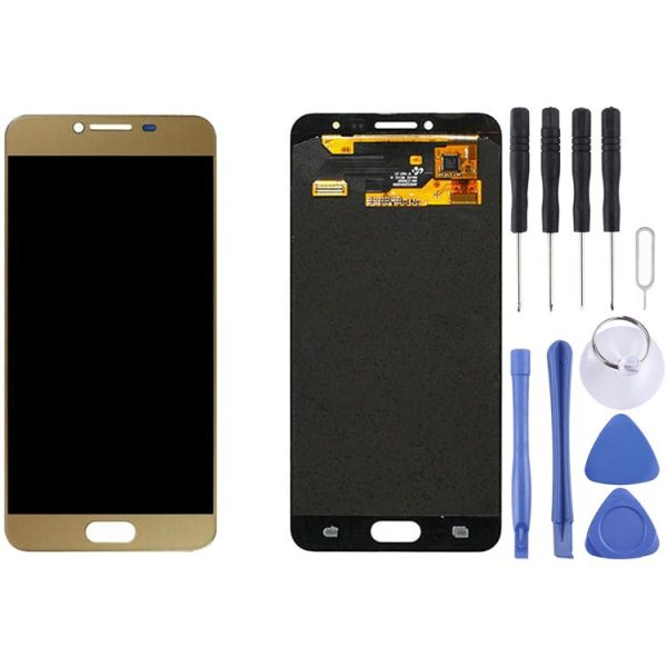 Original LCD Display + Touch Panel for Galaxy C5 / C5000 (Gold)
