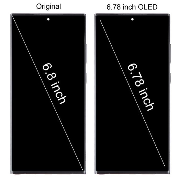Samsung Galaxy S23 Ultra 5G SM-S918B EU Edition 6.78 inch OLED LCD Screen Digitizer Full Assembly with Frame (Black) - Image 2