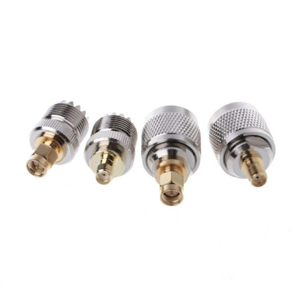 4 PCS / Set A13 Adapter Kit PL259 / SO239 to SMA Male / Female Type RF Connector - Image 2