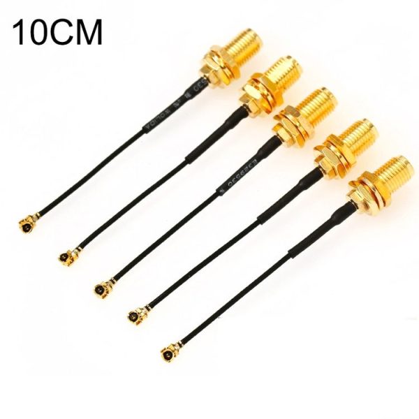 5 PCS / Set RG178 Ufl / IPX / IPEX to SMA Female Adapter Braid Cable, Length: 10cm