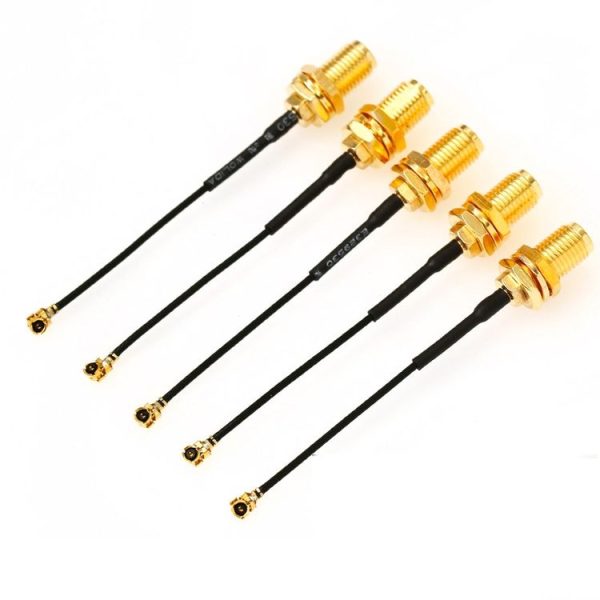 5 PCS / Set RG178 Ufl / IPX / IPEX to SMA Female Adapter Braid Cable, Length: 10cm - Image 2
