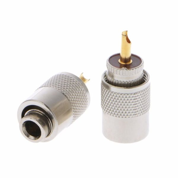 10 PCS UHF Connector Plugs PL-259 Male Solder for RG8X Coaxial Cable - Image 4