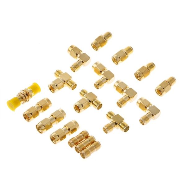 18 PCS / Set SMA Male Female Connector Kit Antenna Plug Converter Coaxial Adapter Set - Image 2