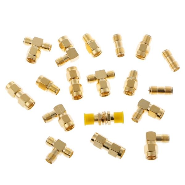 18 PCS / Set SMA Male Female Connector Kit Antenna Plug Converter Coaxial Adapter Set - Image 3