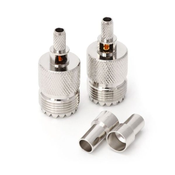10 Sets UHF Female Jack Crimped RF Connector Coaxial Adapter for 5mm RG58 RG142 / 3D-FB Cable - Image 5