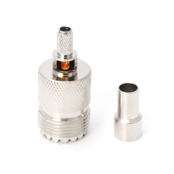 10 PCS UHF Female Jack SO239 Crimped RF Connector Coaxial Adapter for 2.5mm RG316 / RG179 and 2.85mm RG174 LMR100 - Image 5