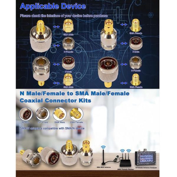 4 in 1 SMA To N RF Coaxial Connector Adapter - Image 8