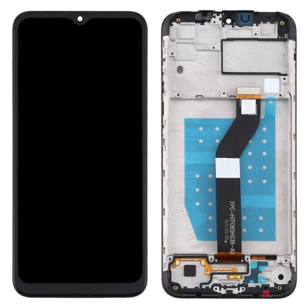 TFT LCD Screen for Motorola Moto G8 Power Lite Digitizer Full Assembly with Frame (Black) - Image 3
