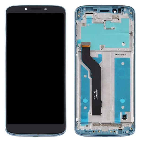 TFT LCD Screen for Motorola Moto E5 Plus Digitizer Full Assembly with Frame (Blue) - Image 3