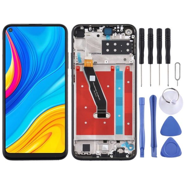 OEM LCD Screen for Huawei Y7p (2020) Digitizer Full Assembly with Frame (Black)