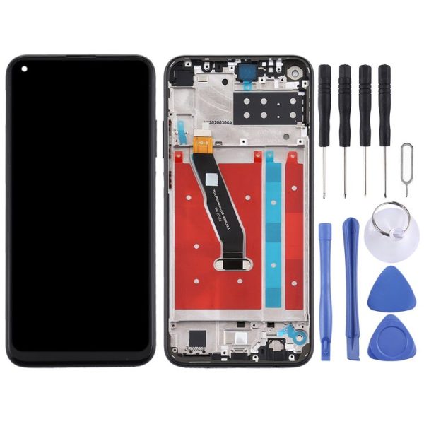 OEM LCD Screen for Huawei Y7p (2020) Digitizer Full Assembly with Frame (Black) - Image 2